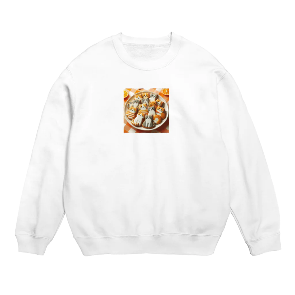 Orange Ginger SHOPのにゃんこビスケット ② Crew Neck Sweatshirt