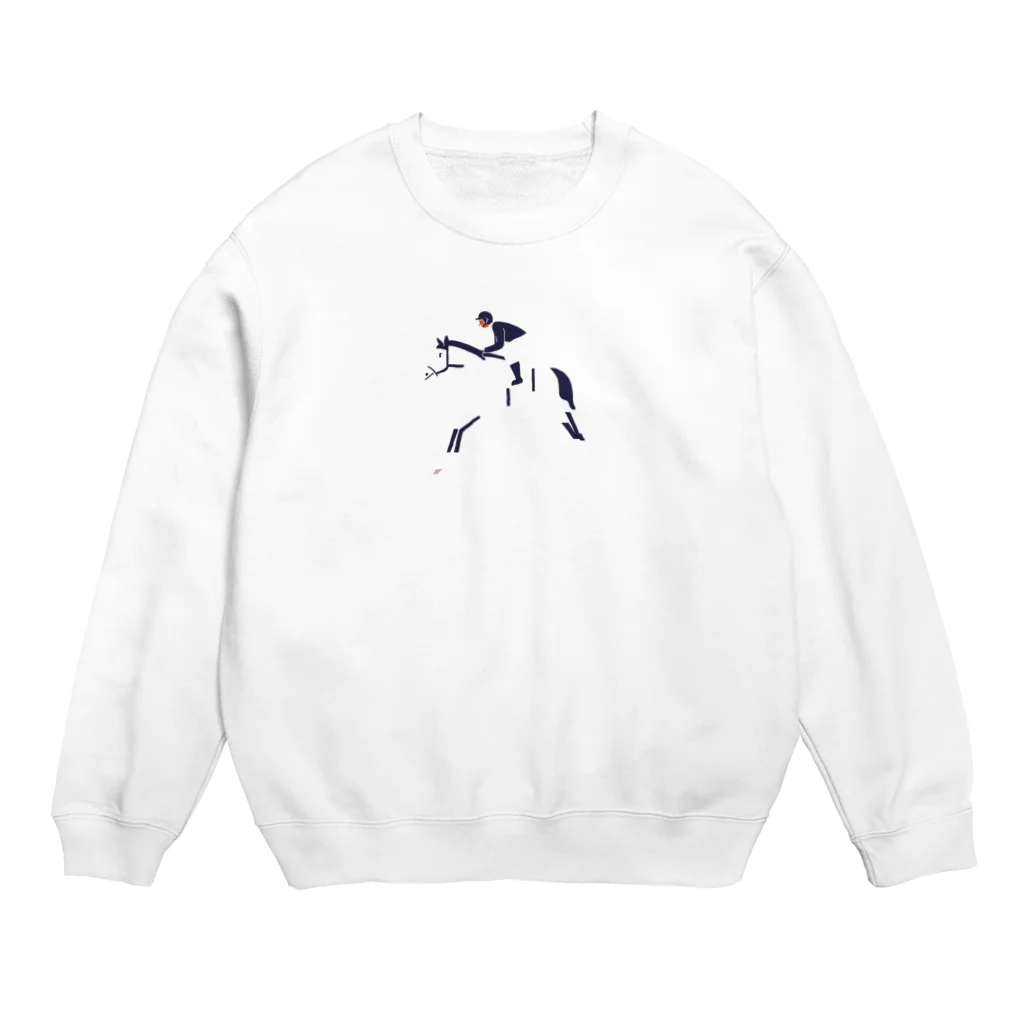 馬鹿なものがあるの馬が好き Crew Neck Sweatshirt