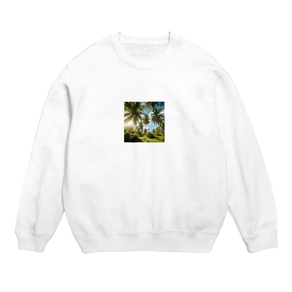 小﨑玲果のココナッツツリーTシャツ Crew Neck Sweatshirt