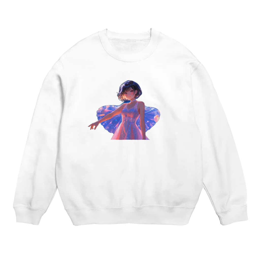 Utopiaの輝く少女 Crew Neck Sweatshirt