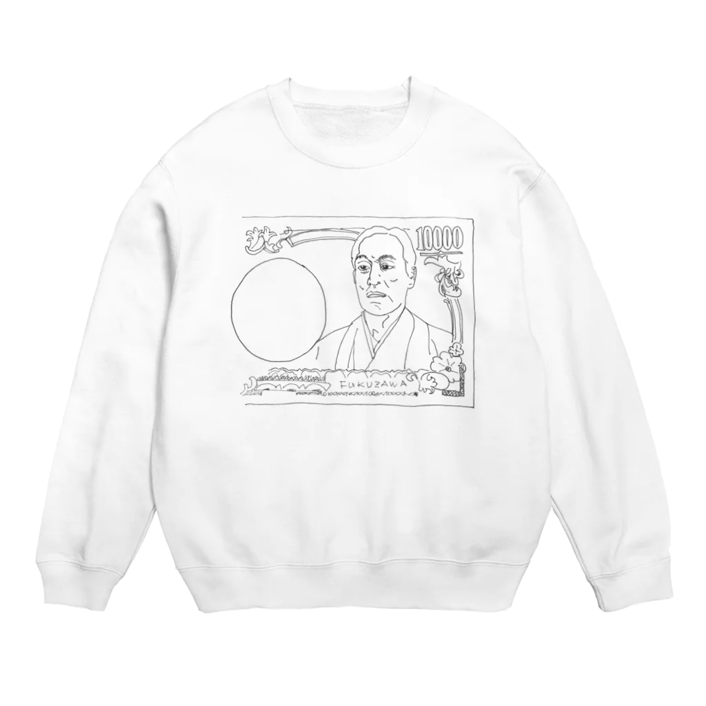 みぃさん＆せぃさんのらく顔 沢（ざわ）さん Crew Neck Sweatshirt