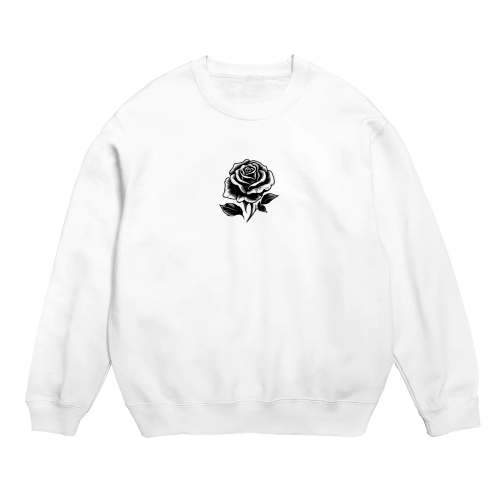 CHRON SHIROの黒い花3 Crew Neck Sweatshirt