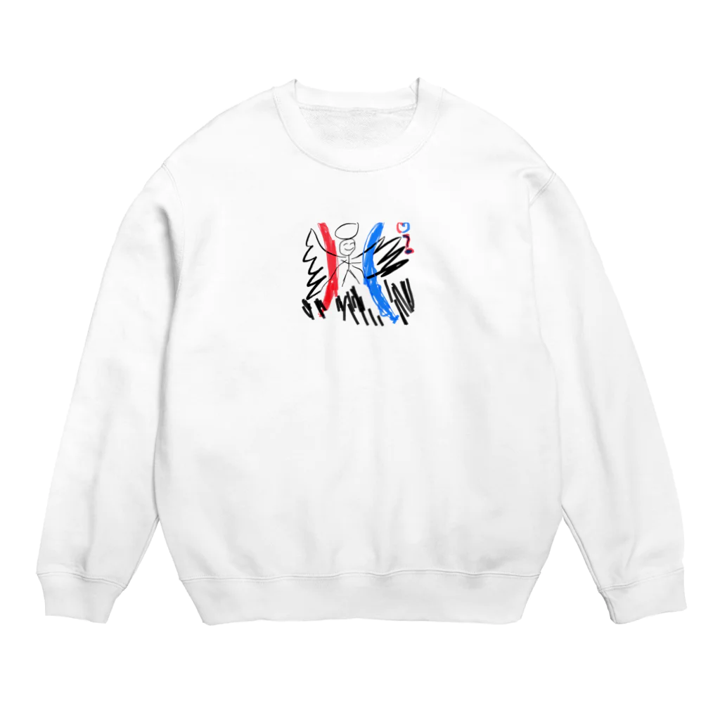 Yoiの堕天使くん Crew Neck Sweatshirt