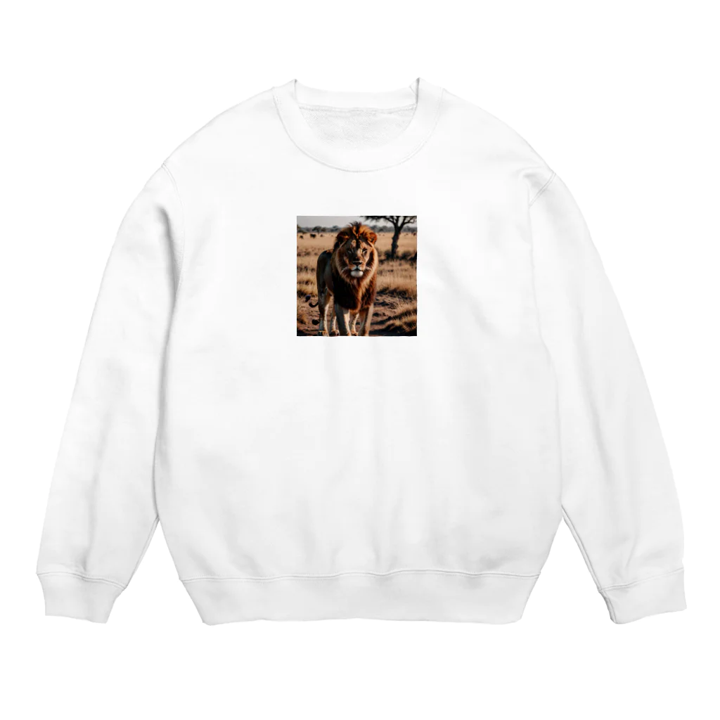 きんにくゆうたろうのサバンナのライオン Crew Neck Sweatshirt