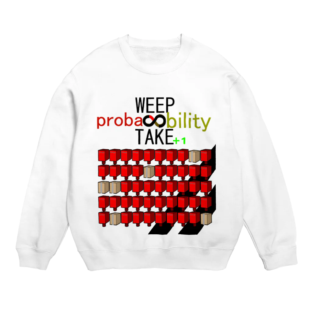 HADAKAGEKKO(WEEP＆TAKE)のWEEP＆TAKE probability Crew Neck Sweatshirt