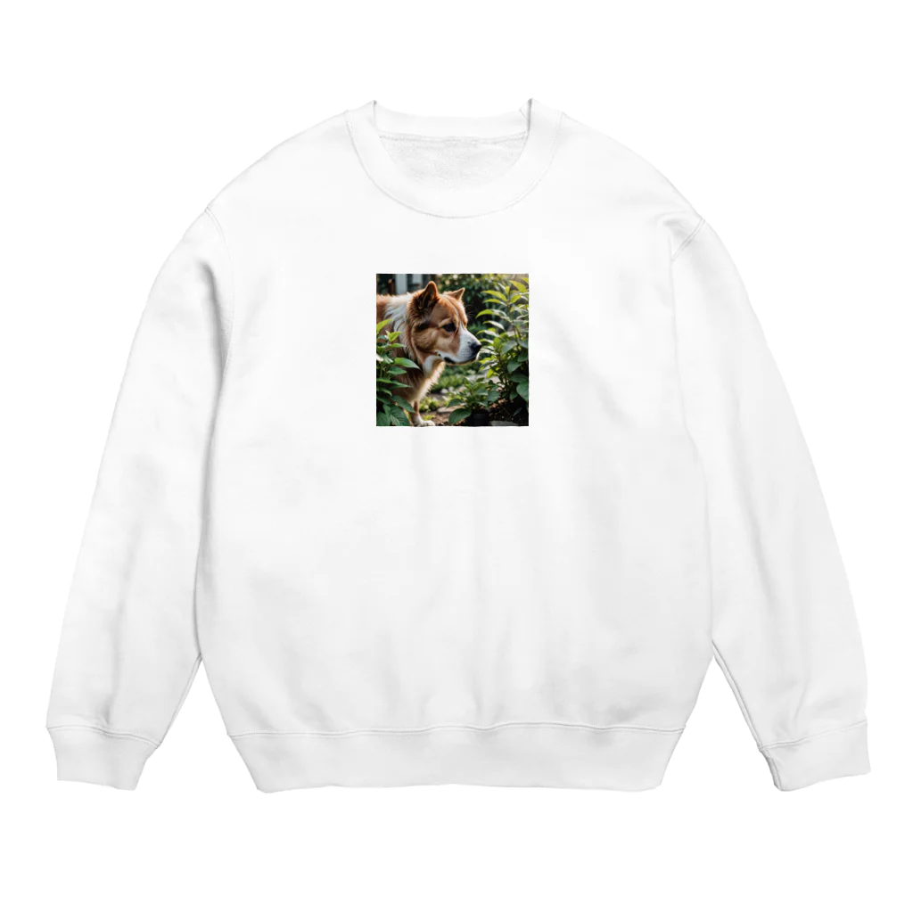 neeeeeeの草と犬 Crew Neck Sweatshirt