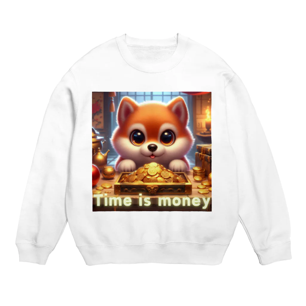 ビビりな番犬くんの番犬わんこ Crew Neck Sweatshirt