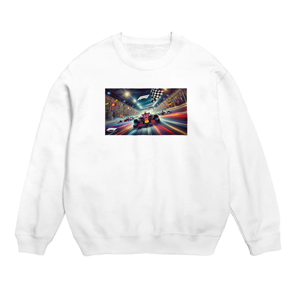 the blue seasonのスピードと興奮の頂点：フォーミュラ1レースの魅力 Crew Neck Sweatshirt