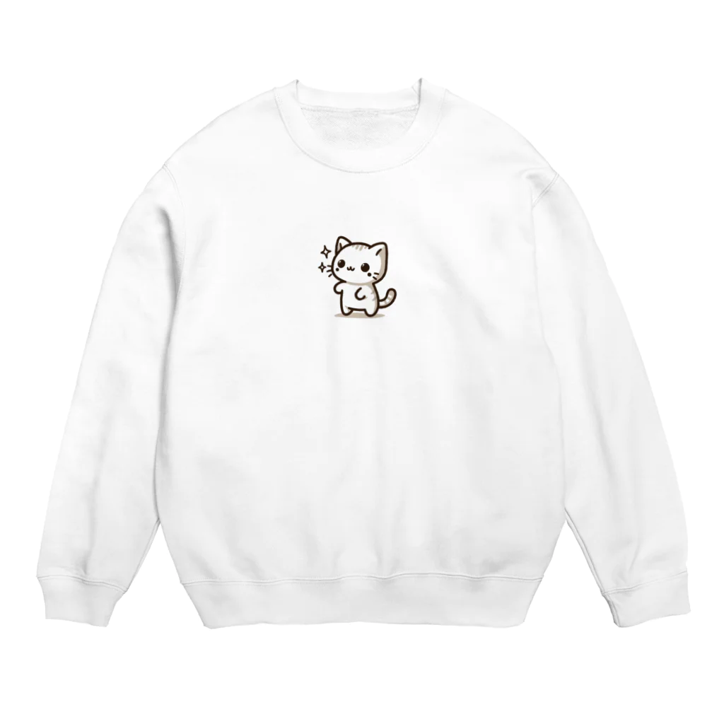 ayamomohidemiの可愛いねこちゃん Crew Neck Sweatshirt