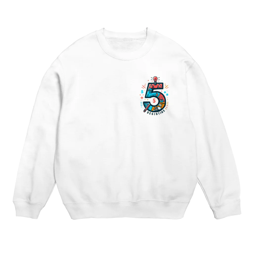 masafu-のNO.デザイン#5 Crew Neck Sweatshirt