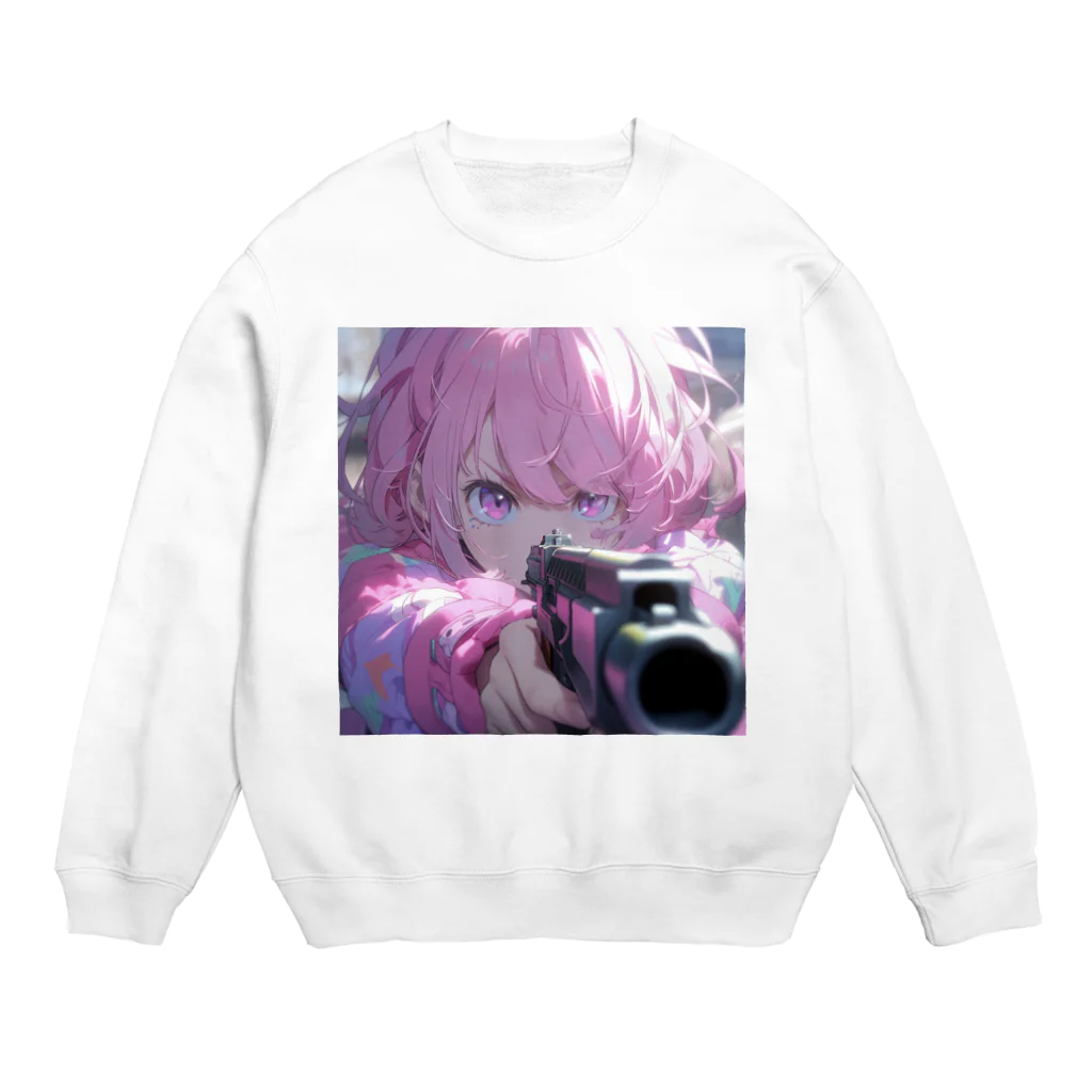 ぶーたんの火花散る戦場 Crew Neck Sweatshirt