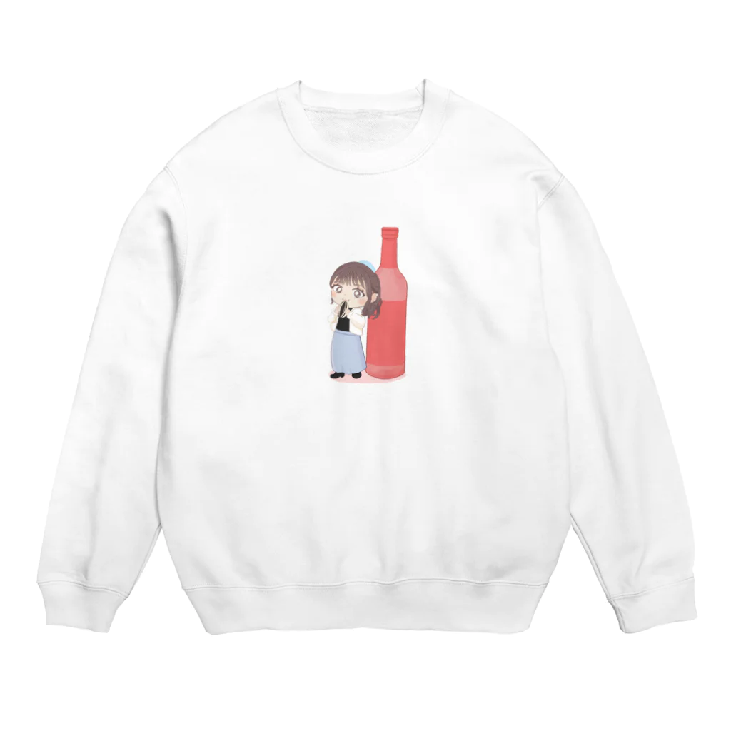 Ajisaiのガール１ Crew Neck Sweatshirt