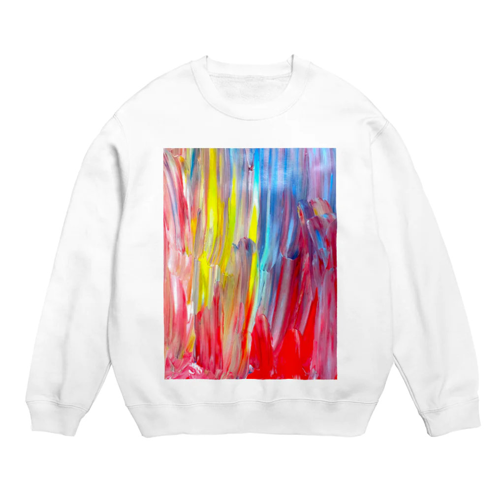 atelier_lapislazuliの色のシャワー Crew Neck Sweatshirt