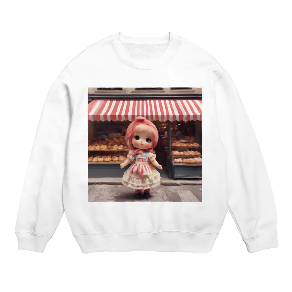 HOSHI-TANEKO🌠の🥐ブーランジェリー🍞女の子🌺 Crew Neck Sweatshirt