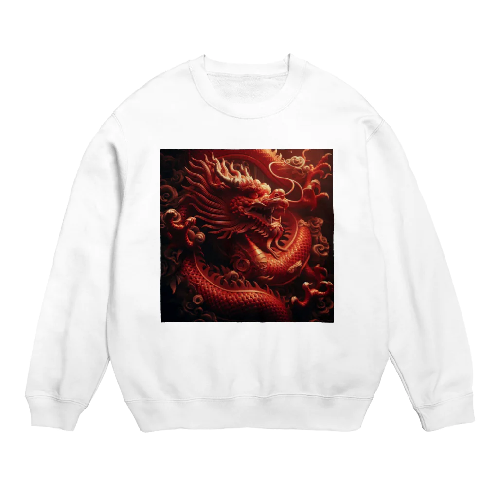 BABYLON  Channel　aiのドラゴン　紅龍　中国 Crew Neck Sweatshirt