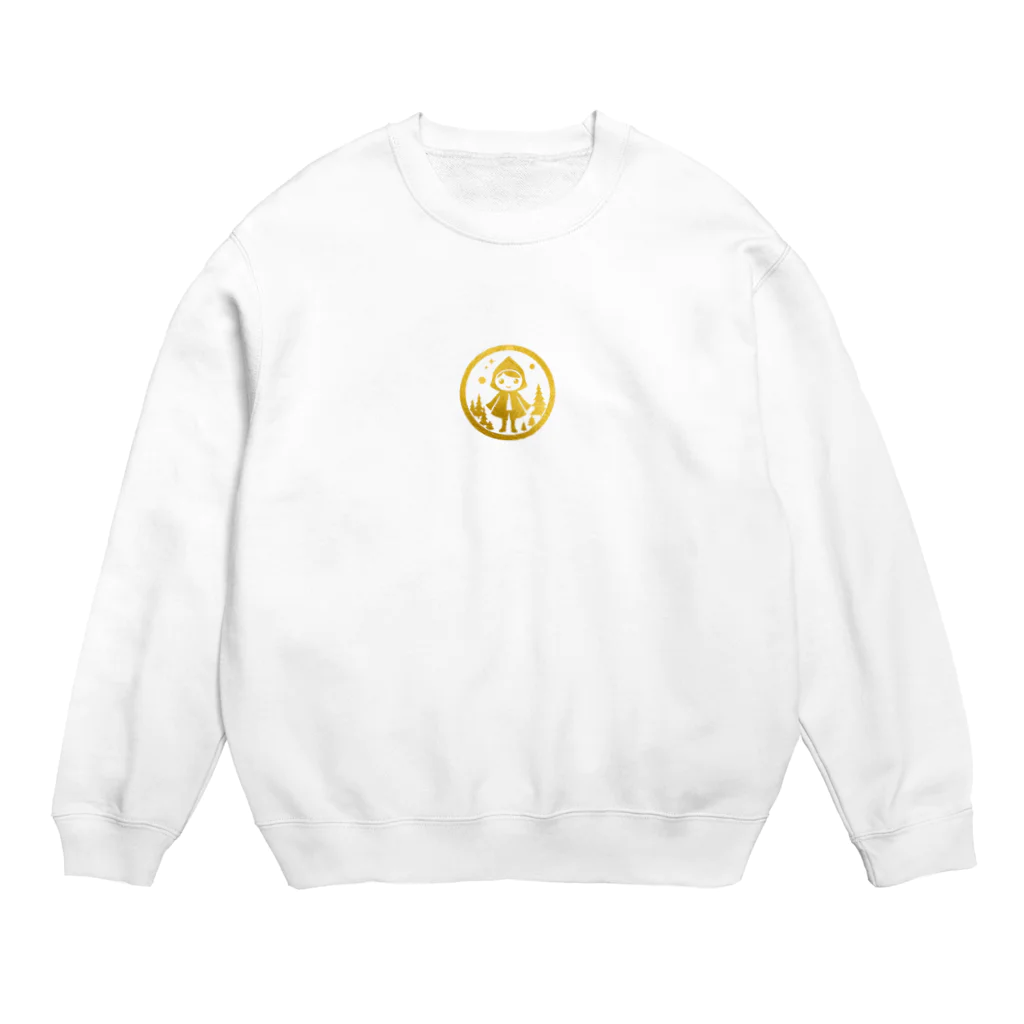 8890の金箔　少女 Crew Neck Sweatshirt