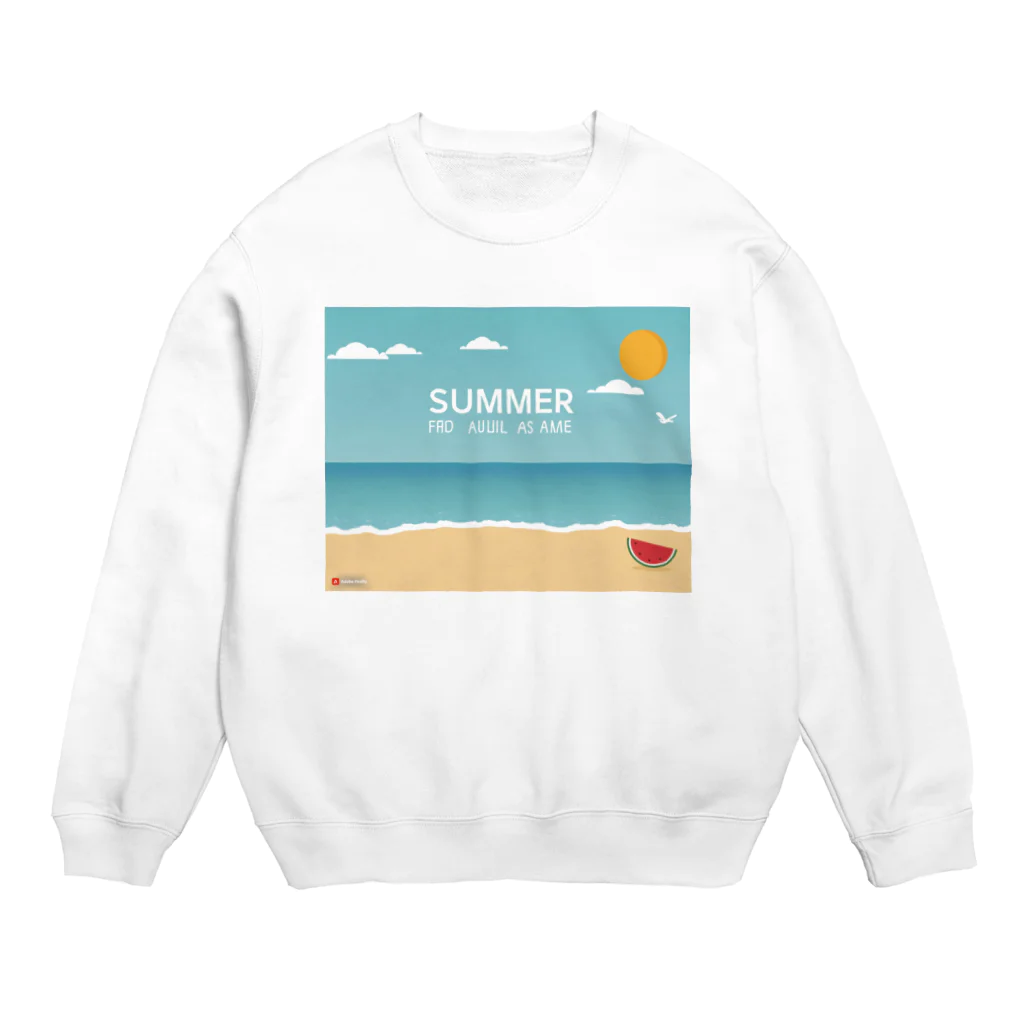 山田綾の夏！Summer！ Crew Neck Sweatshirt