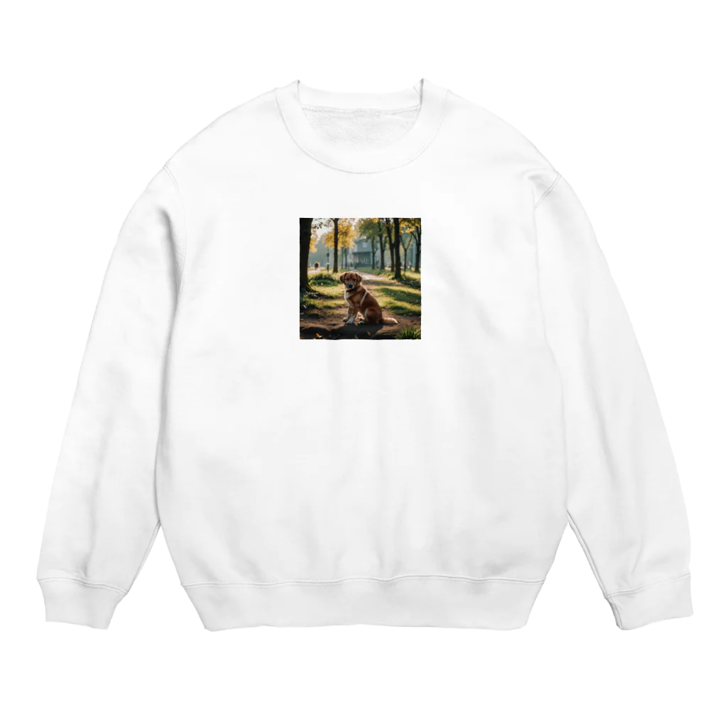 kokin0の横向きの犬 liting dog Crew Neck Sweatshirt