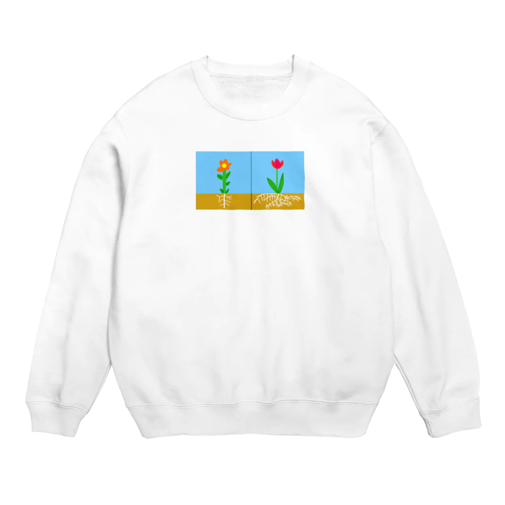 はるんるんの双子さんと単子さん Crew Neck Sweatshirt