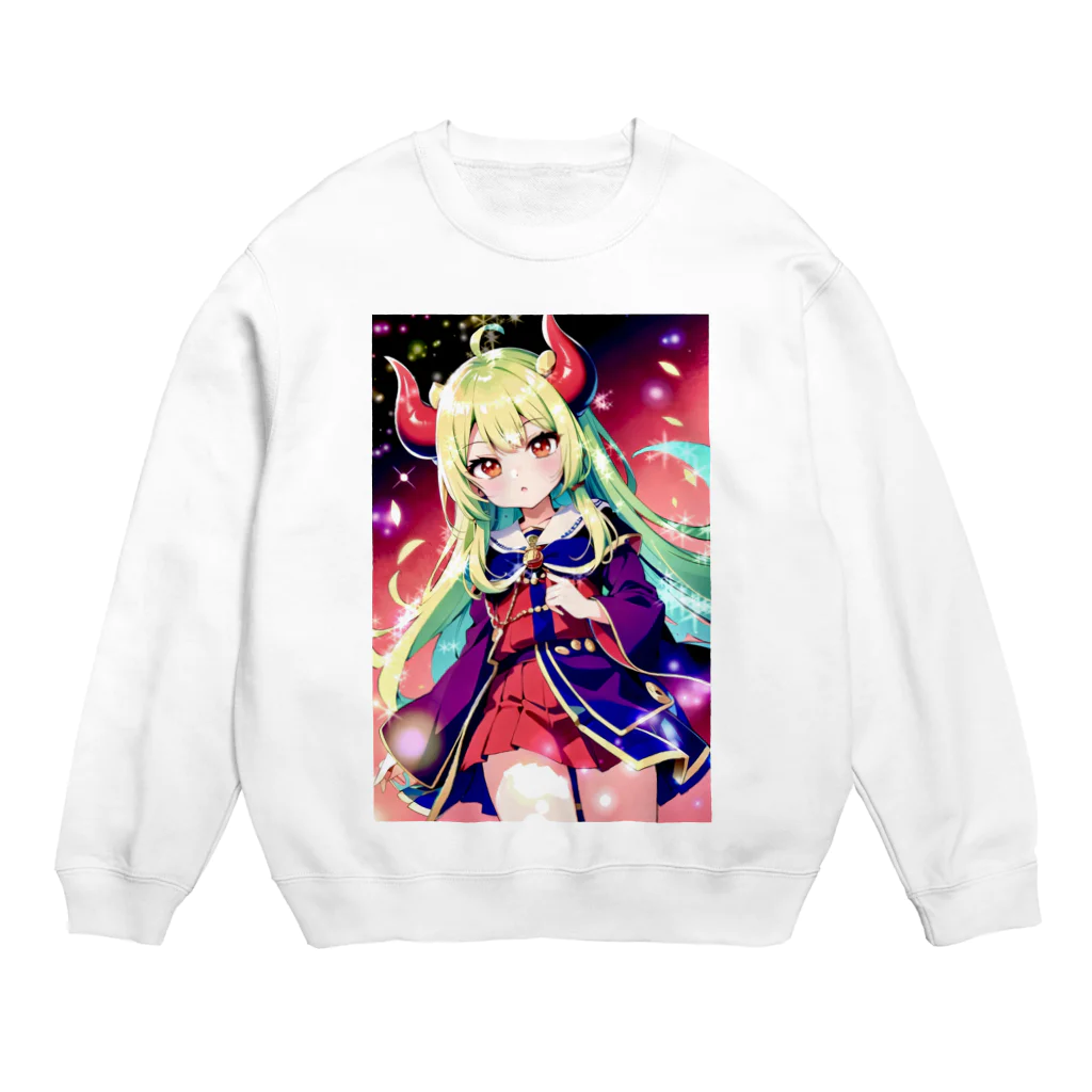 桜音の鬼娘 Crew Neck Sweatshirt