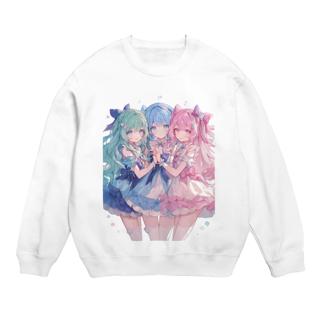 AQUAMETAVERSEのアイドルフラワーズ　なでしこ1478 Crew Neck Sweatshirt