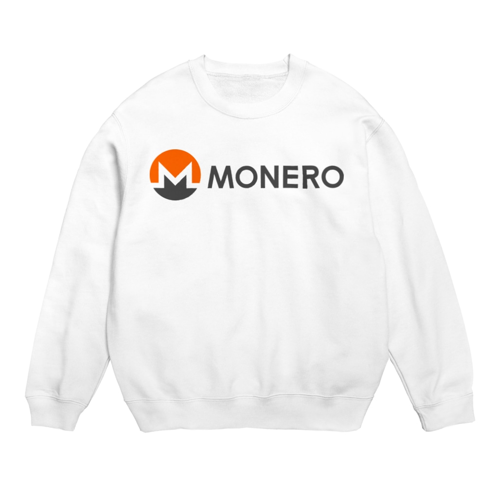 OWLCOIN ショップのMonero モネロ Crew Neck Sweatshirt