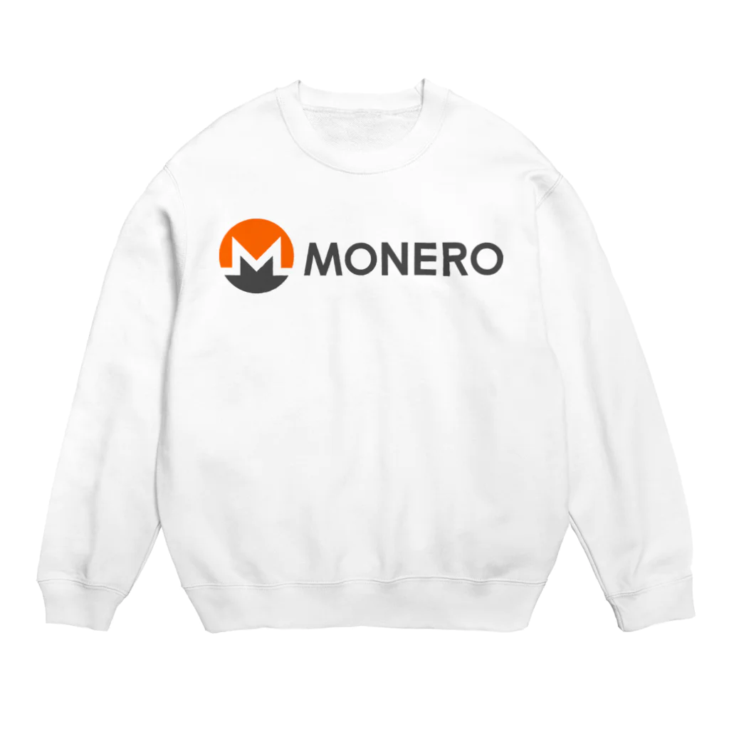 OWLCOIN ショップのMonero モネロ Crew Neck Sweatshirt