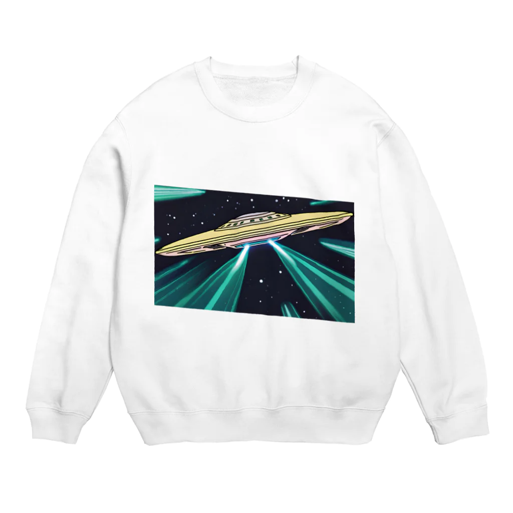 はちみつあめの未確認飛行物体UFO Crew Neck Sweatshirt