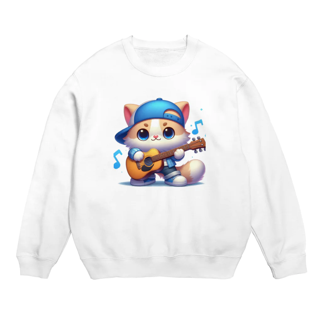 モンピパラダイスのにゃんこ🐱のリズムにノッテ🎵 Crew Neck Sweatshirt