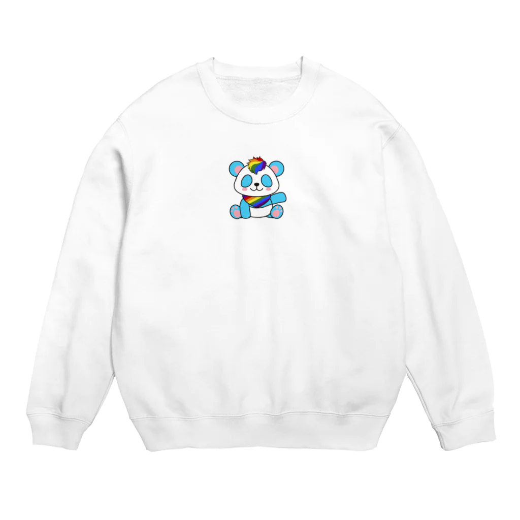 🏳️‍⚧️ 7oofのにじいろパンダ Crew Neck Sweatshirt