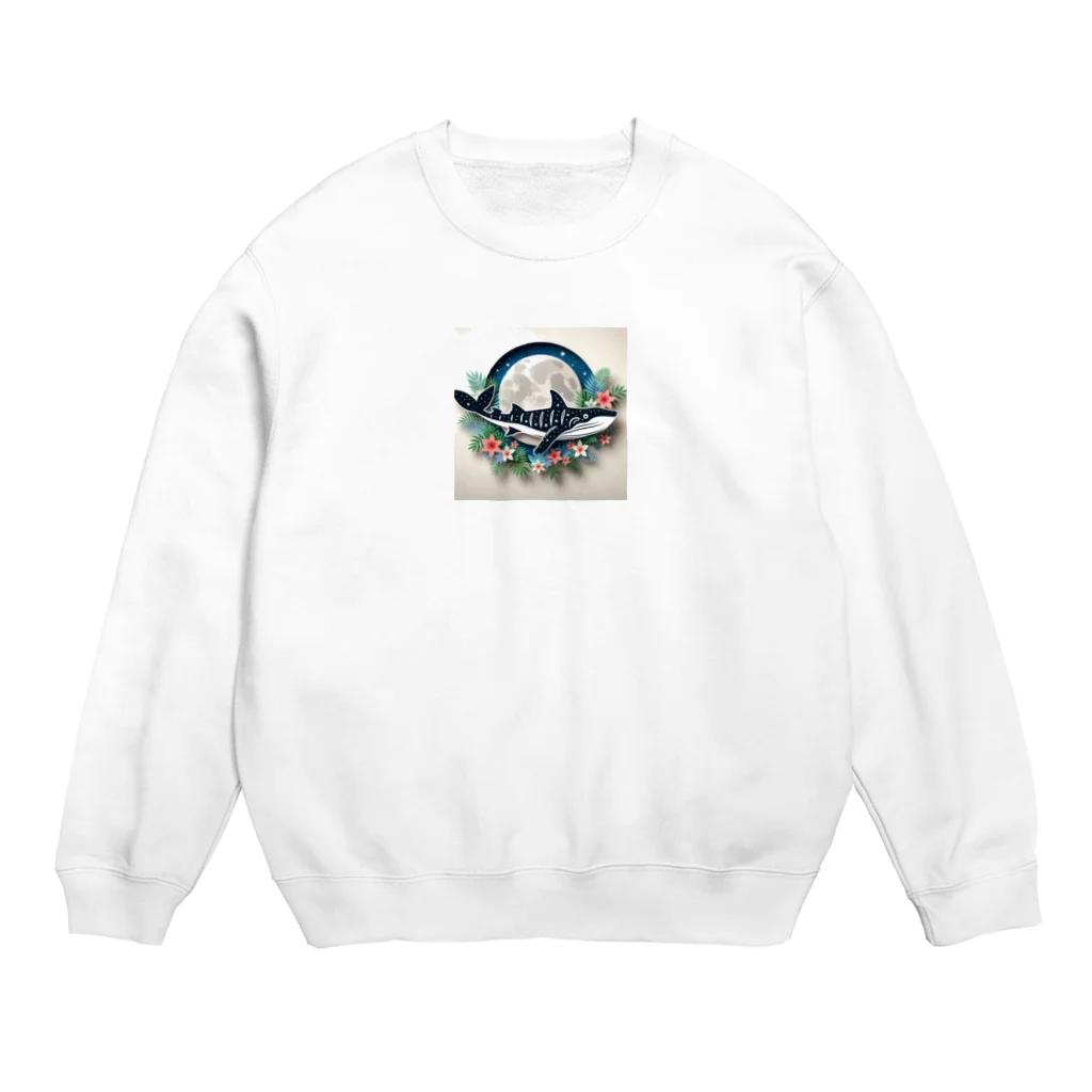 ココナッツアイランド©️のジンベイザメ Crew Neck Sweatshirt