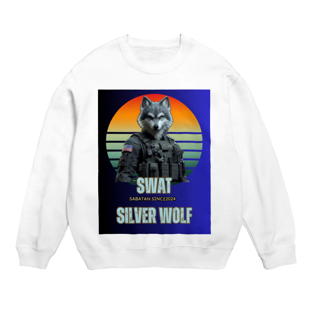 SaBATaNのSWAT シルバーウルフ1 Crew Neck Sweatshirt