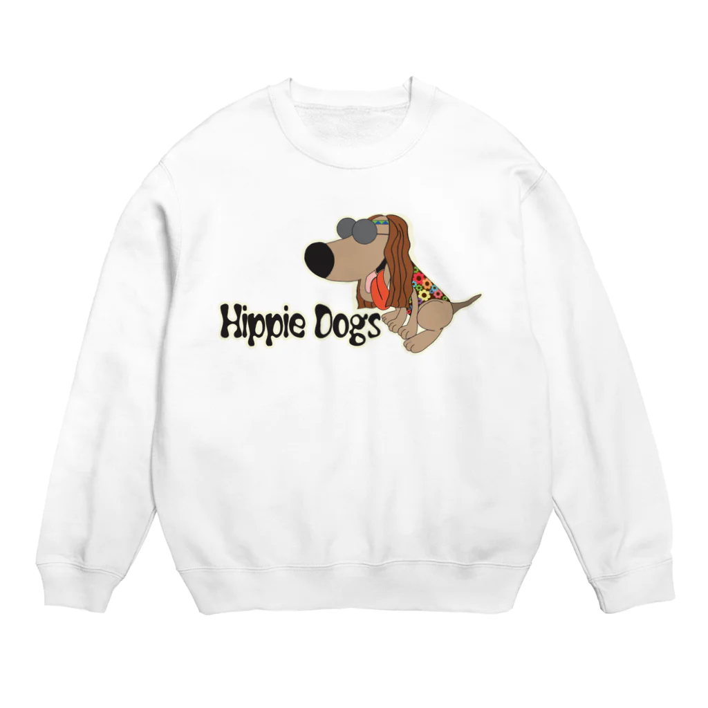 Hippie Dogs ShopのHippie dogs 枠付 Crew Neck Sweatshirt