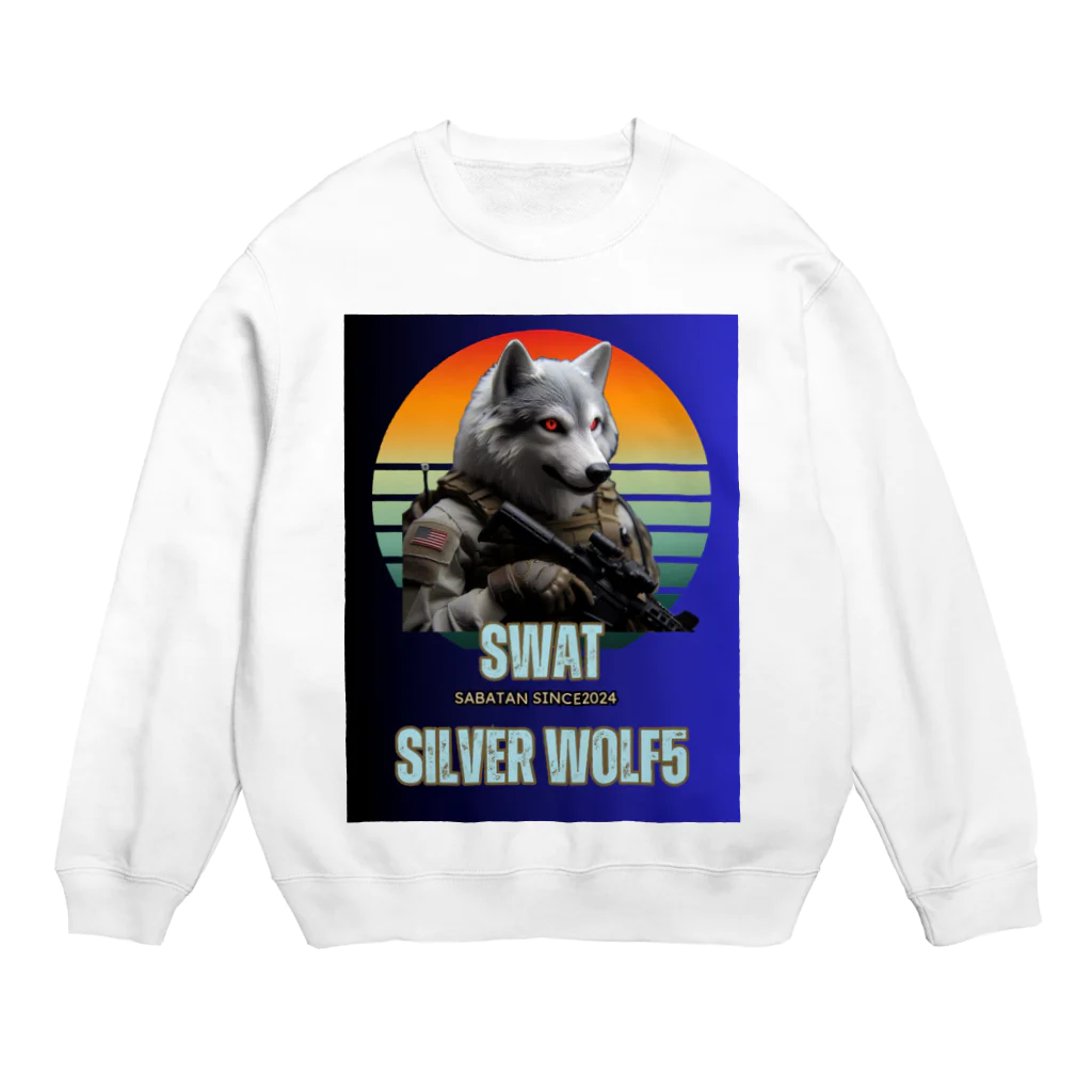 SaBATaNのSWATシルバーウルフ5 Crew Neck Sweatshirt