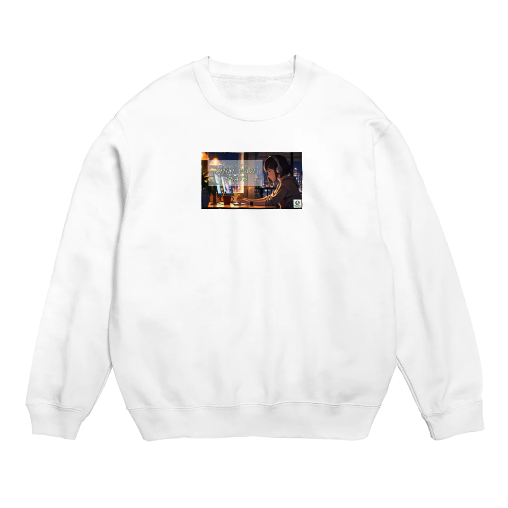 ChillWaveBeatsのNO MUSIC, NO CHILL LIFE🎵 003 Crew Neck Sweatshirt