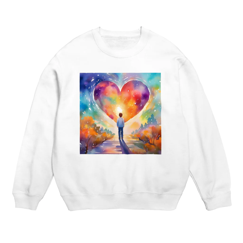 ピーポ商店のHeartful  Crew Neck Sweatshirt