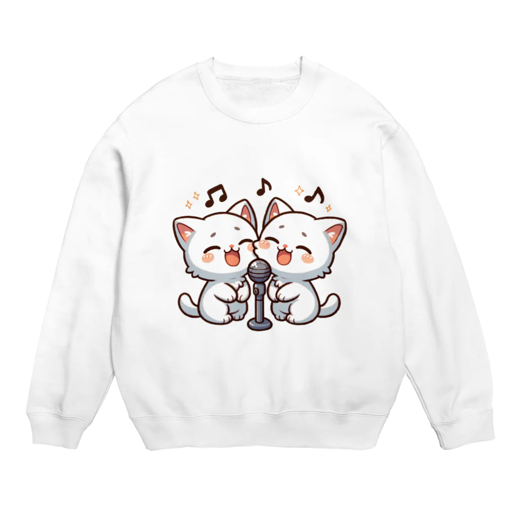 チェリモヤのねこコーラス 06 Crew Neck Sweatshirt