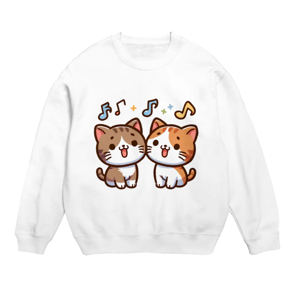 チェリモヤのねこコーラス 09 Crew Neck Sweatshirt