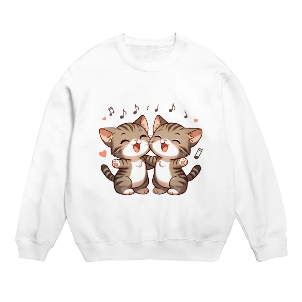 チェリモヤのねこコーラス 10 Crew Neck Sweatshirt