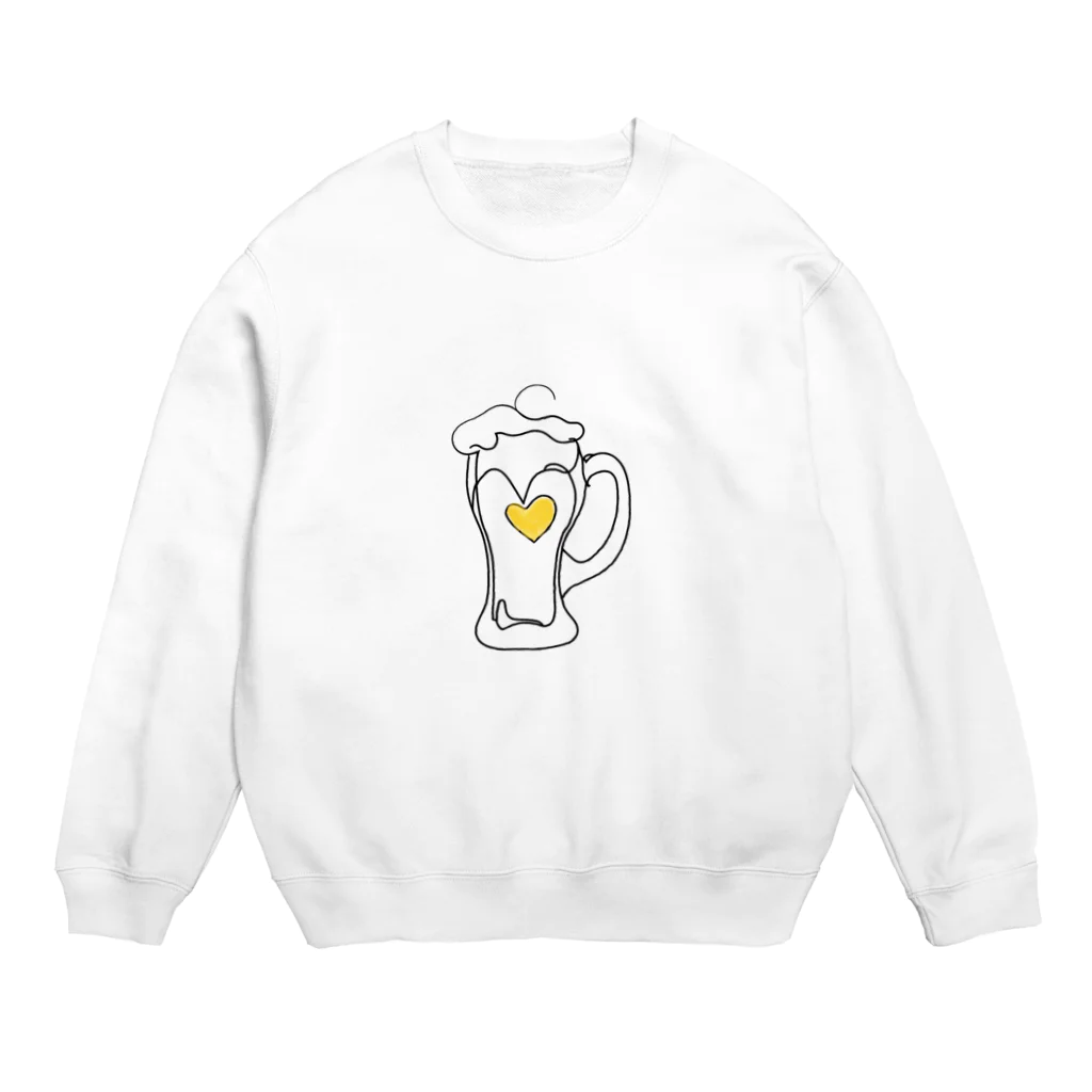 A-Kdesignのbeer love① Crew Neck Sweatshirt