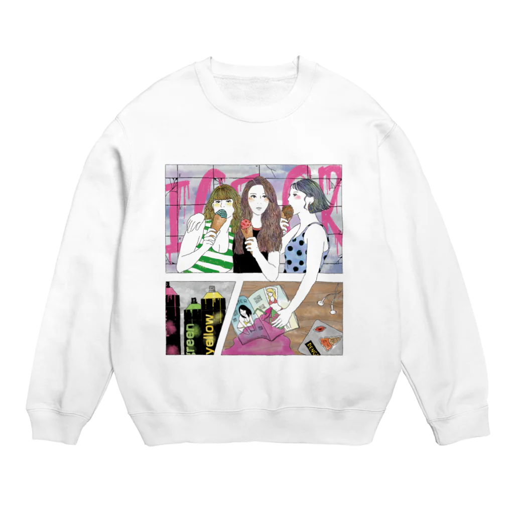 ヒトミのgirls Crew Neck Sweatshirt