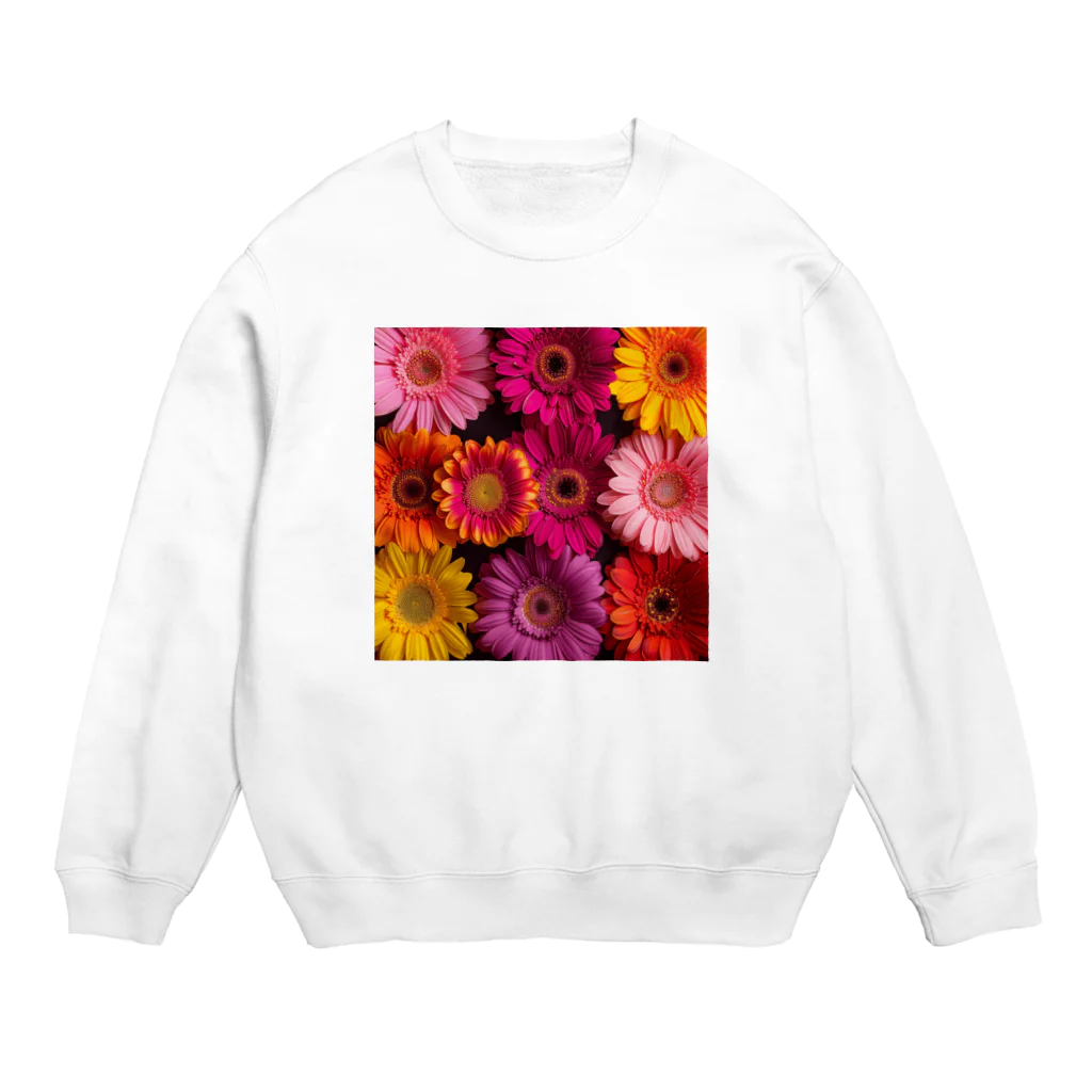 オンラインショップイエローリーフの色鮮やかな綺麗な花 Crew Neck Sweatshirt