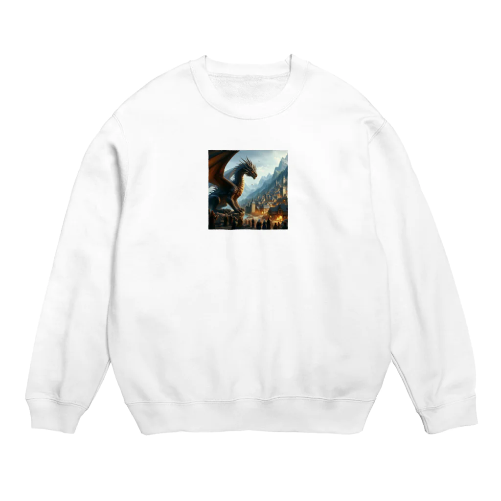 shoma7007の一面龍 Crew Neck Sweatshirt