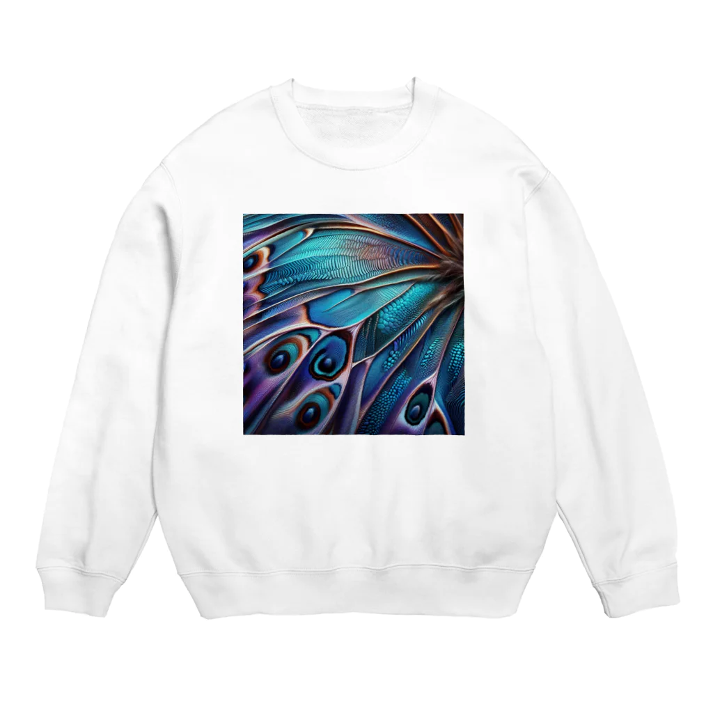 chika_22の羽根の柄 Crew Neck Sweatshirt