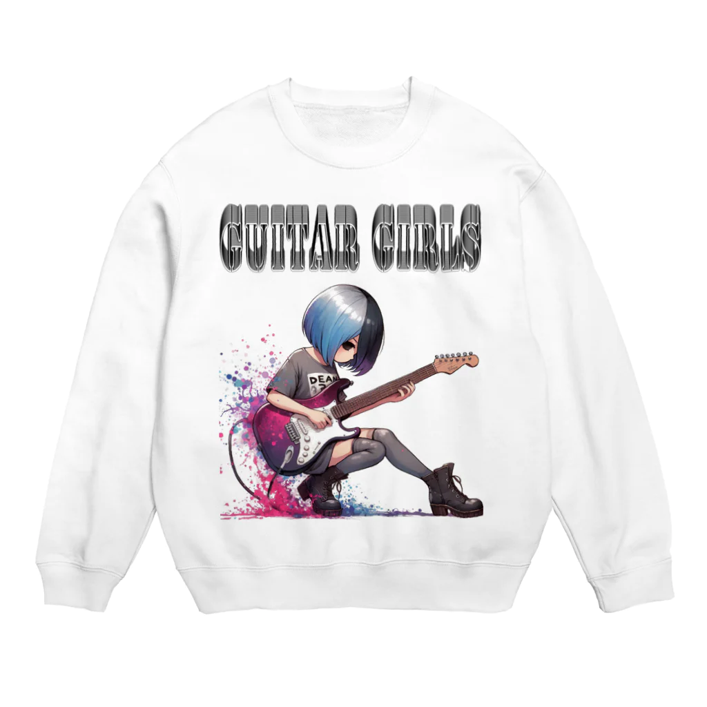 PALA's SHOP　cool、シュール、古風、和風、のGUITAR GIRLS 11 Crew Neck Sweatshirt