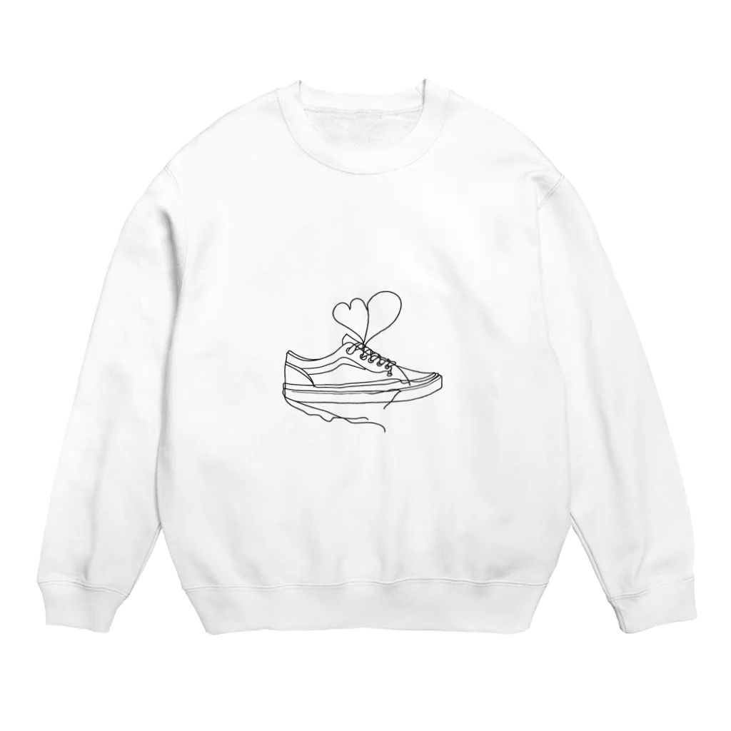 A-Kdesignのsneakers①　 Crew Neck Sweatshirt