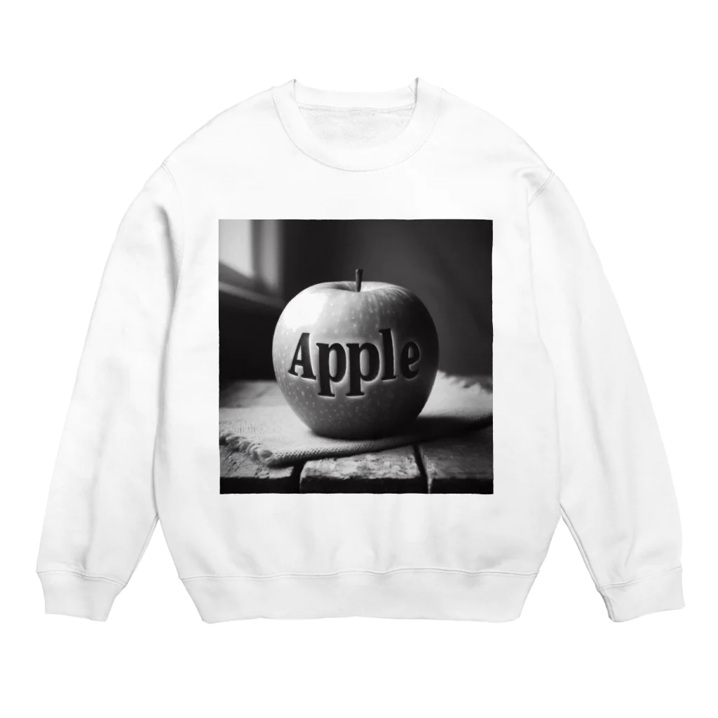 yuriseのモノトーンAppleグッズ Crew Neck Sweatshirt