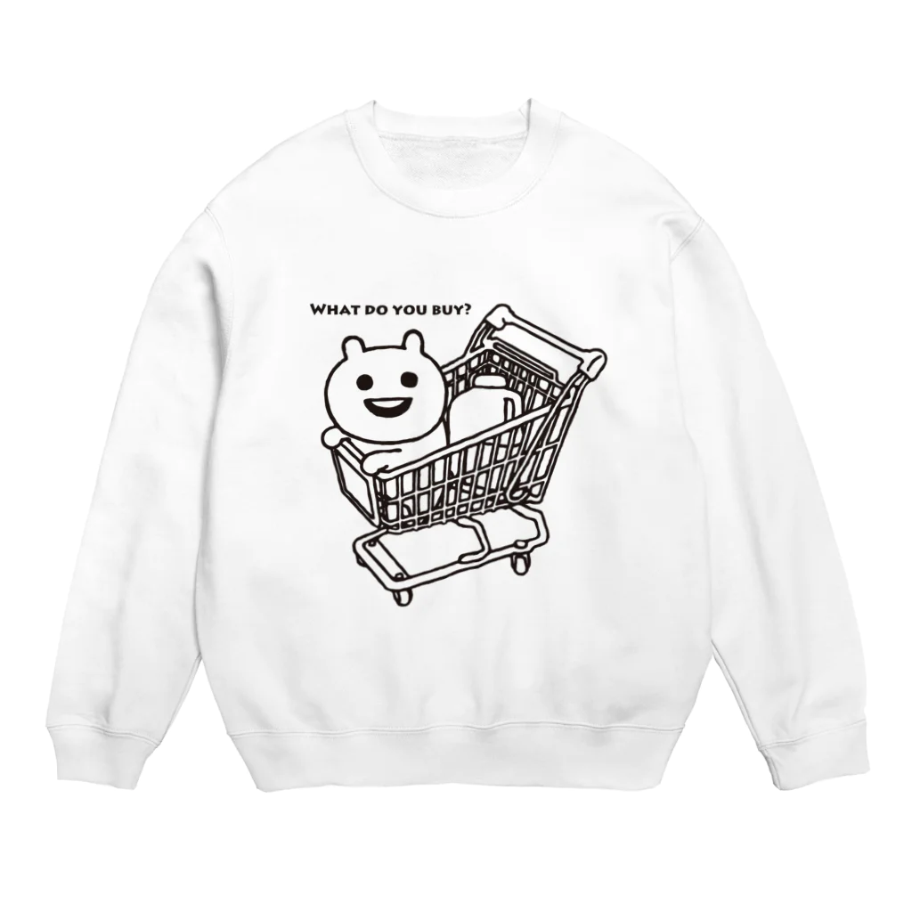 エナメルストア SUZURI店のカートに乗るマエバサン Crew Neck Sweatshirt