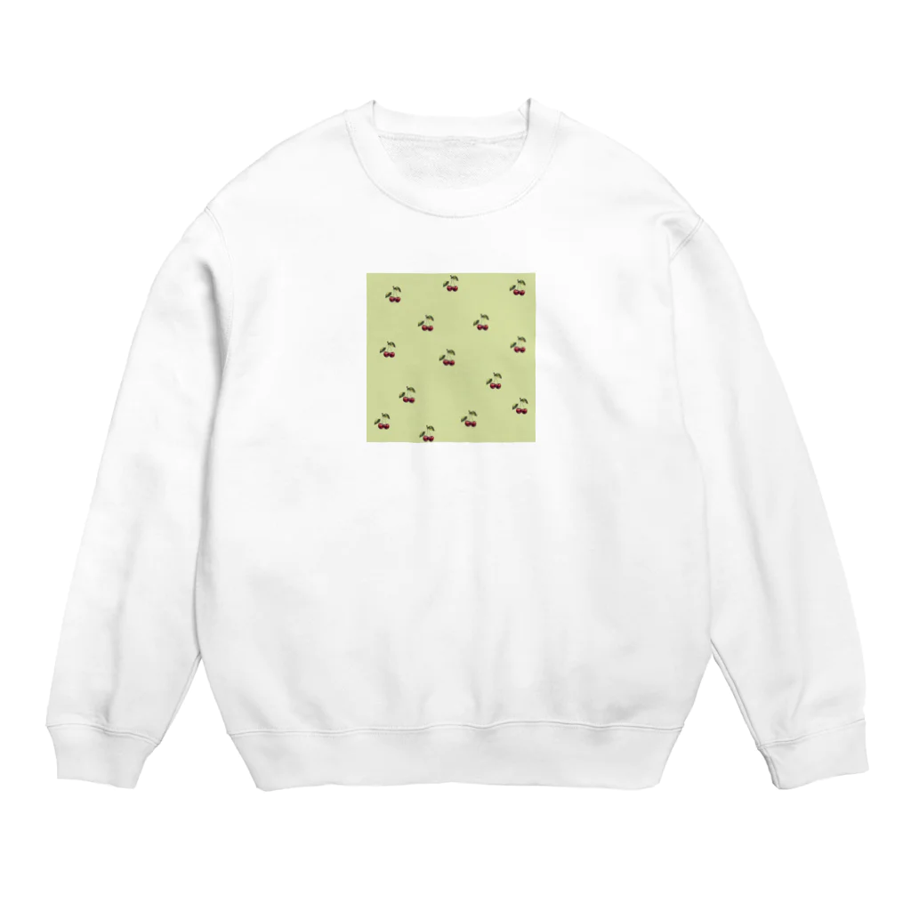 Giraffeinkのさくらんぼ Crew Neck Sweatshirt