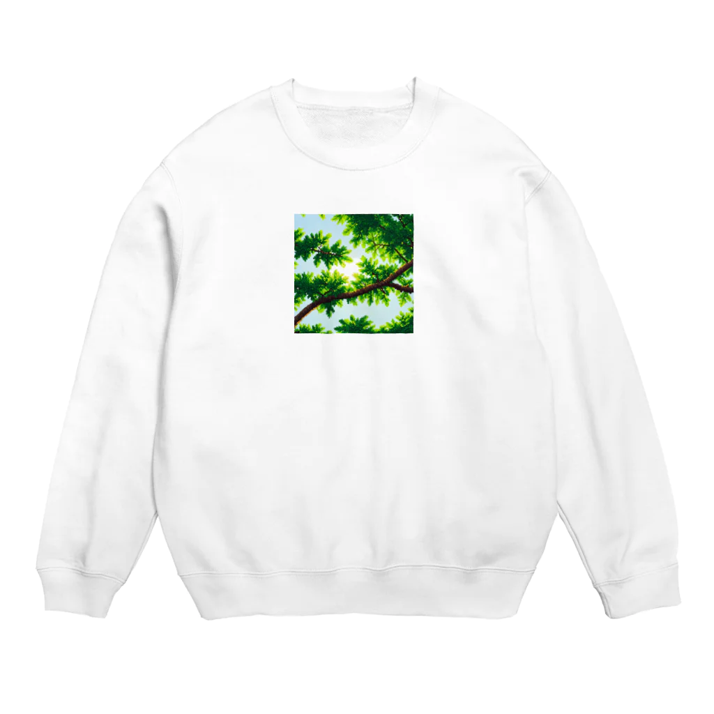 enodeaouの立っている木の枝 Crew Neck Sweatshirt